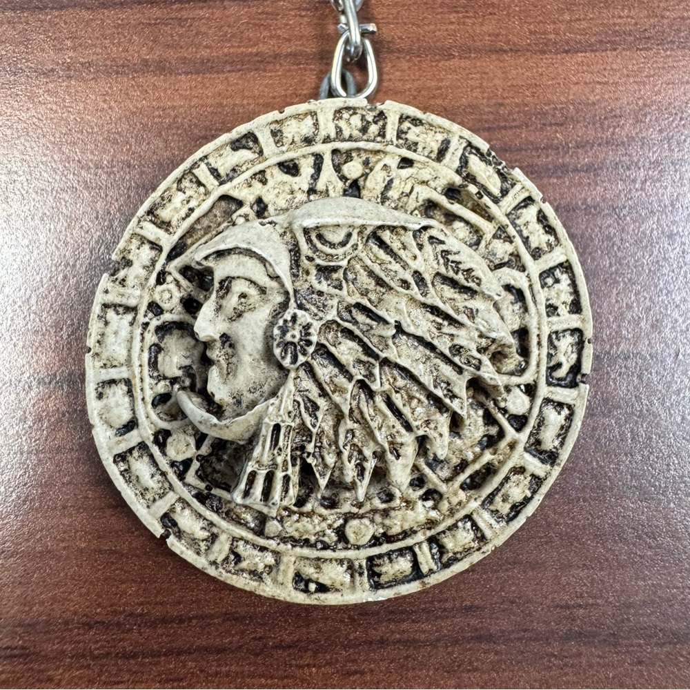 Aztec Eagle Warrior Keychain